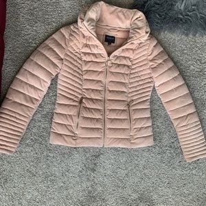 Light pink Guess puffer jacket